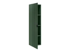 Colonne De Salle De Bains|Vente-unique Colonne de salle de bain suspendue striée - Vert mat - H140 cm - ZEVINI