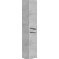 Colonne De Salle De Bains|Vs Venta-Stock Colonne de salle de bain Alise 2 portes, couleur Ciment