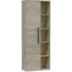 Vs Venta-Stock Colonne de salle de bain Alise 1 porte et 5 trous, couleur ciel d'Alaska
