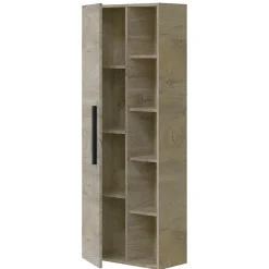 Vs Venta-Stock Colonne de salle de bain Alise 1 porte et 5 trous, couleur ciel d'Alaska