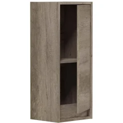 Meuble De Salle De Bains Faible Profondeur|Colonne De Salle De Bains|Vs Venta-Stock Colonne de salle de bain Devin 1 porte, couleur Nordik
