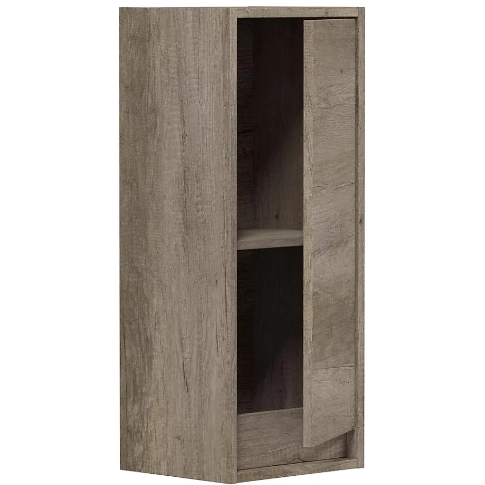 Meuble De Salle De Bains Faible Profondeur|Colonne De Salle De Bains|Vs Venta-Stock Colonne de salle de bain Devin 1 porte, couleur Nordik