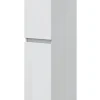 Pegane Colonne de salle de bain avec 2 portes sans poignée coloris blanc - Longueur 30 x Profondeur 35 x Hauteur 182 cm