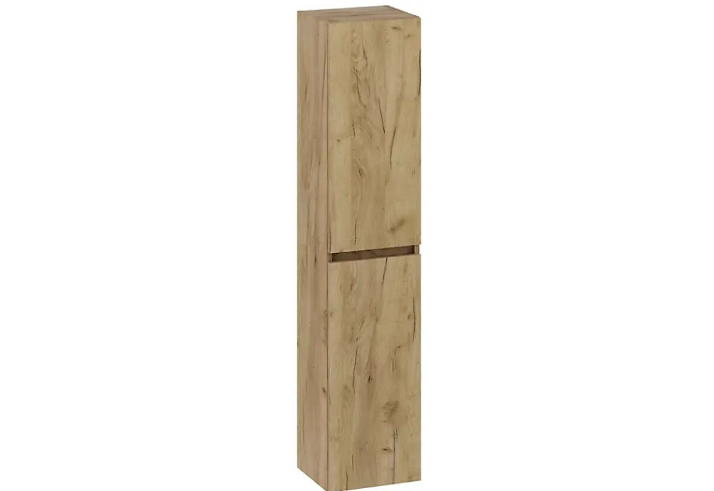 T-Bath Colonne de salle de bain CIMS 2 portes 140x30x27 cm chêne