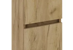 T-Bath Colonne de salle de bain CIMS 2 portes 140x30x27 cm chêne