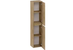 T-Bath Colonne de salle de bain CIMS 2 portes 140x30x27 cm chêne