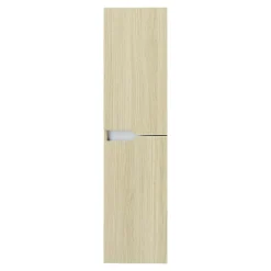 Colonne de salle de bains effet bois 2 portes 1 tiroir l.30 x H.120 x P.30 cm, Tolima