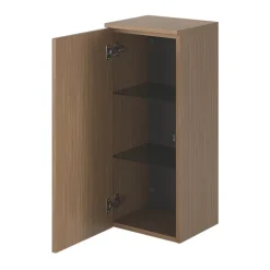 GoodHome Colonne de salle de bains l.35 x H.80 x P.30 cm effet noyer Kentia