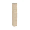 Colonne de salle de bains suspendue 1 porte effet bois l.30 cm x H.183 x P.30 cm, Pamili