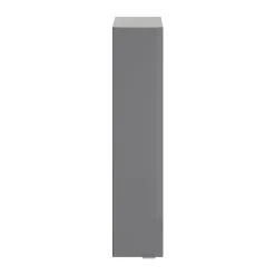 Colonne De Salle De Bains|Meuble De Salle De Bains Faible Profondeur|GoodHome Colonne de salle de bains suspendue faible largeur gris brillant l.20 x H.90 x P.36 cm, Imandra