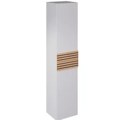 Colonne De Salle De Bains|Decotec Colonne de salle de bains à suspendre ouverture droite Archi blanc mat H. 160 x L. 35 cm