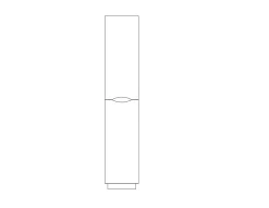 Colonne De Salle De Bains|Meuble De Salle De Bains Faible Profondeur|Ondee Colonne de salle de bains simple à poser H.180 x P. 30 x l.35 cm, décor bois, Palermo