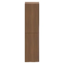 Colonne De Salle De Bains|GoodHome Colonne de salle de bains effet noyer 2 portes l.40 x H.160 x P.36 cm Levanna