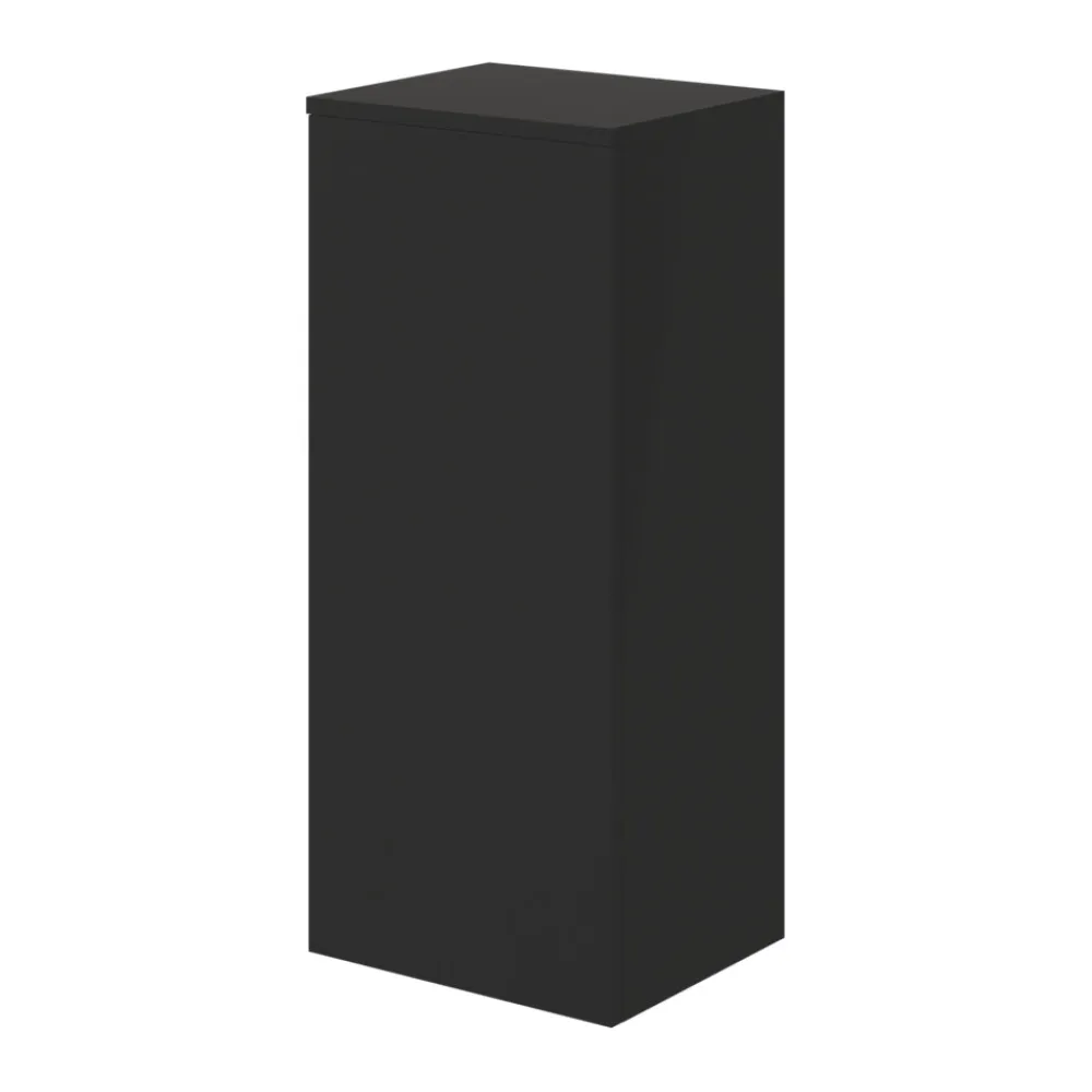 Colonne De Salle De Bains|GoodHome Colonne de salle de bains l.35 x H.80 x P.30 cm noir mat Kentia