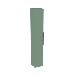 Colonne de salle de bains suspendue 1 porte vert sauge mat l.30 cm x H.183 x P.30 cm, Pamili