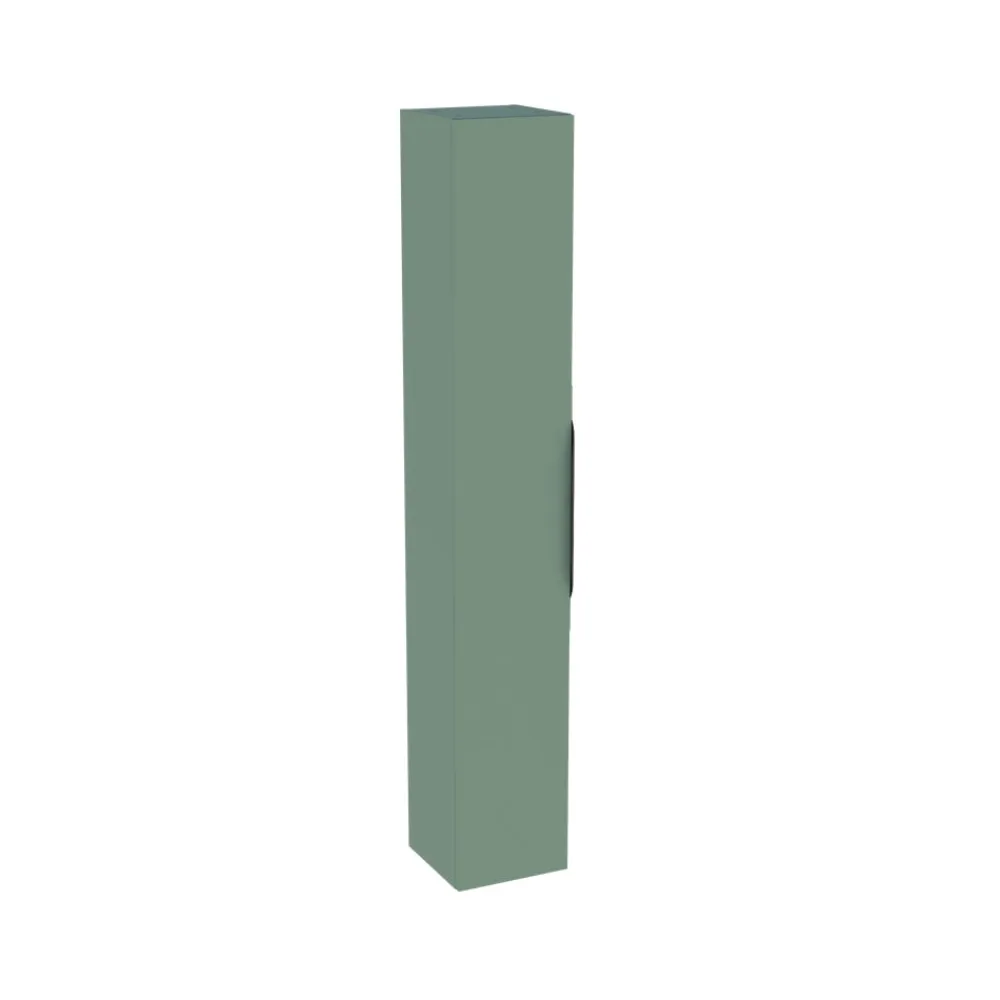 Colonne de salle de bains suspendue 1 porte vert sauge mat l.30 cm x H.183 x P.30 cm, Pamili