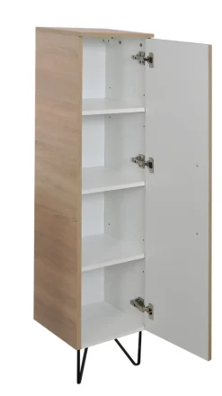 WM88 Colonne de salle de bains Oslo décor chêne l.30 x H. 135 x P. 30 cm