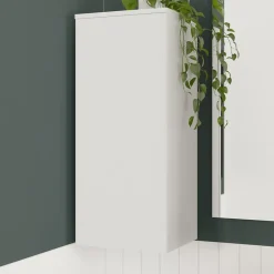 Colonne De Salle De Bains|GoodHome Colonne de salle de bains l.35 x H.80 x P.30 cm blanc mat Kentia
