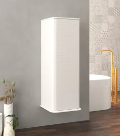 Colonne De Salle De Bains|Baden Colonne de salle de bains à suspendre 1 porte H.123 cm, blanc mat, IDRA