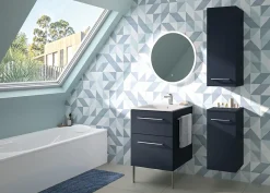 Colonne De Salle De Bains|Geberit Colonne de salle de bains H.85 cm bleu Selva
