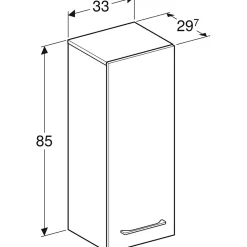 Colonne De Salle De Bains|Geberit Colonne de salle de bains H.85 cm bleu Selva