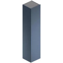 Colonne de salle de bains suspendue en mélaminé bleu mat l.35 x l.32 x H.160 cm, Alba