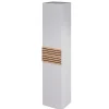 Decotec Colonne de salle de bains à suspendre ouverture gauche Archi blanc mat H. 160 x L. 35 cm