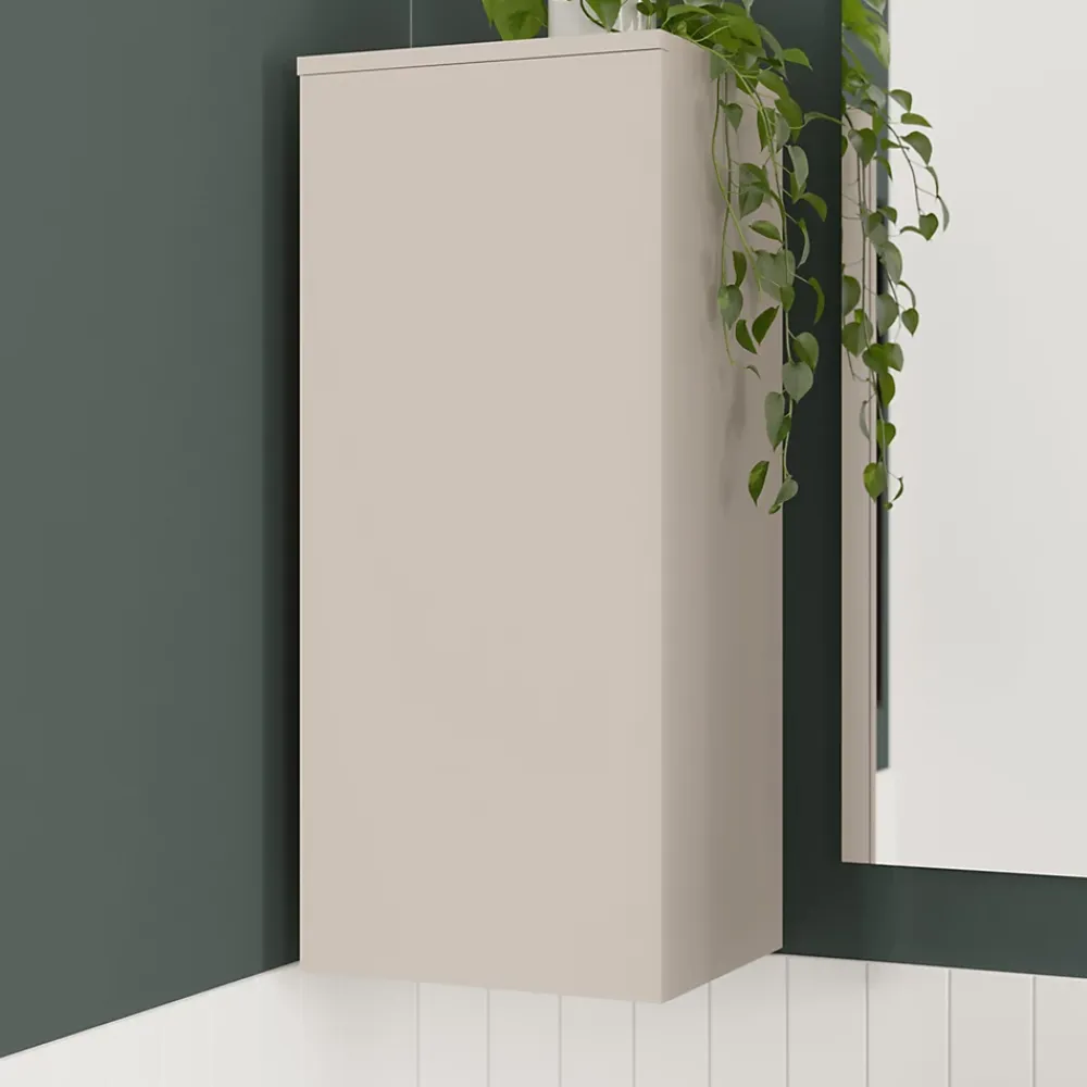 Colonne De Salle De Bains|GoodHome Colonne de salle de bains l.35 x H.80 x P.30 cm beige cachemire Kentia