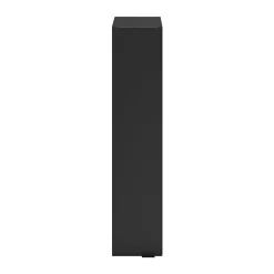 GoodHome Colonne de salle de bains suspendue faible largeur noir mat l.20 x H.90 x P.36 cm, Imandra