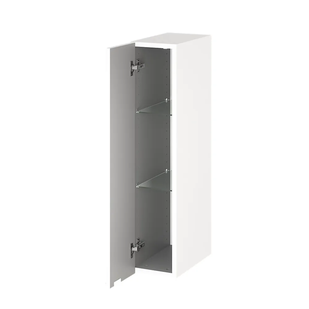 GoodHome Colonne de salle de bains suspendue faible largeur blanc mat l.20 x H.90 x P.36 cm, Imandra