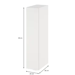 GoodHome Colonne de salle de bains suspendue faible largeur blanc mat l.20 x H.90 x P.36 cm, Imandra