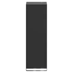 Colonne De Salle De Bains|Meuble De Salle De Bains Faible Profondeur|GoodHome Colonne de salle de bains suspendue avec porte-serviettes noir mat l.36 x H.115 x P.30 cm, Maza