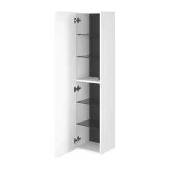Colonne De Salle De Bains|GoodHome Colonne de salle de bains l.35 x H.150 x P.30 cm blanc mat Kentia