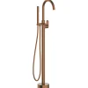 Robinet De Baignoire|Essebagno Colonne de sol mécanique cuivre brossé pour baignoire ilot Charme II