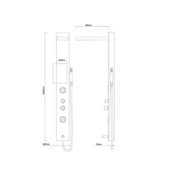 Colonne De Douche Hydromassante|Distribain Colonne d'hydromassage G091 -