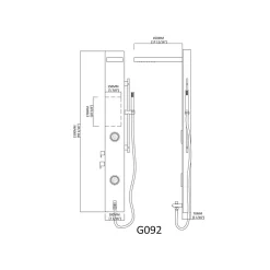 Distribain Colonne d'hydromassage G092 -