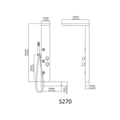 Distribain Colonne d'hydromassage S270 -
