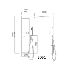 Distribain Colonne d'hydromassage S051B -