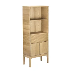 Colonne De Salle De Bains|Meuble De Salle De Bains Faible Profondeur|Mob-In Colonne en chêne 145 cm ALASKA