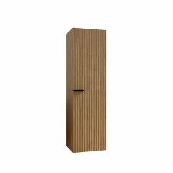 Aurlane Colonne Façade Ondulee 35x30x120 cm - 2 Portes en MDF Decor Bois - MILO