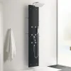 Colonne De Douche Hydromassante|Kinedo Colonne Hydromassante AQUAGLASS en verre - AQUAGLASS Couleur Perle Noire