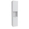 Bb Loisir Colonne Meuble Salle de bain 165x35x30cm 2 portes blanc COLO à fixer au mur