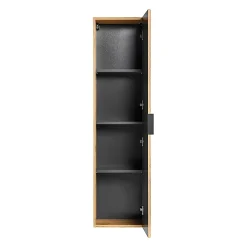 Petits-Meubles Colonne murale salle de bain 1 porte Adriel Bois