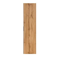 Colonne De Salle De Bains|Meublorama Colonne salle de bain suspendue NOXERA 1 porte Coloris chene wotan Hauteur 140 cm