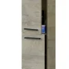 Pegane Colonne salle de bain Suspendue avec 2 Portes coloris Alaska chêne à nœuds - Hauteur 150 x Longueur 30 x Profondeur 25 cm