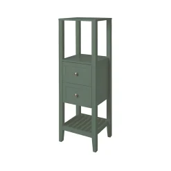 GoodHome Colonne salle de bains à poser l.40 x H.120 x P.36 cm vert, Perma