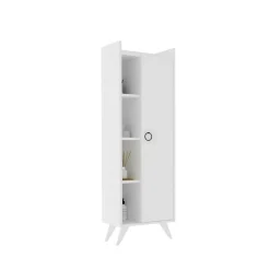 Armoire De Salle De Bains|Pier Import Colonne salle de bains blanche, rangements mixtes MARFA