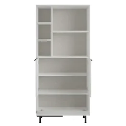 Pier Import Colonne salle de bains blanche 3 portes 5 niches JENA