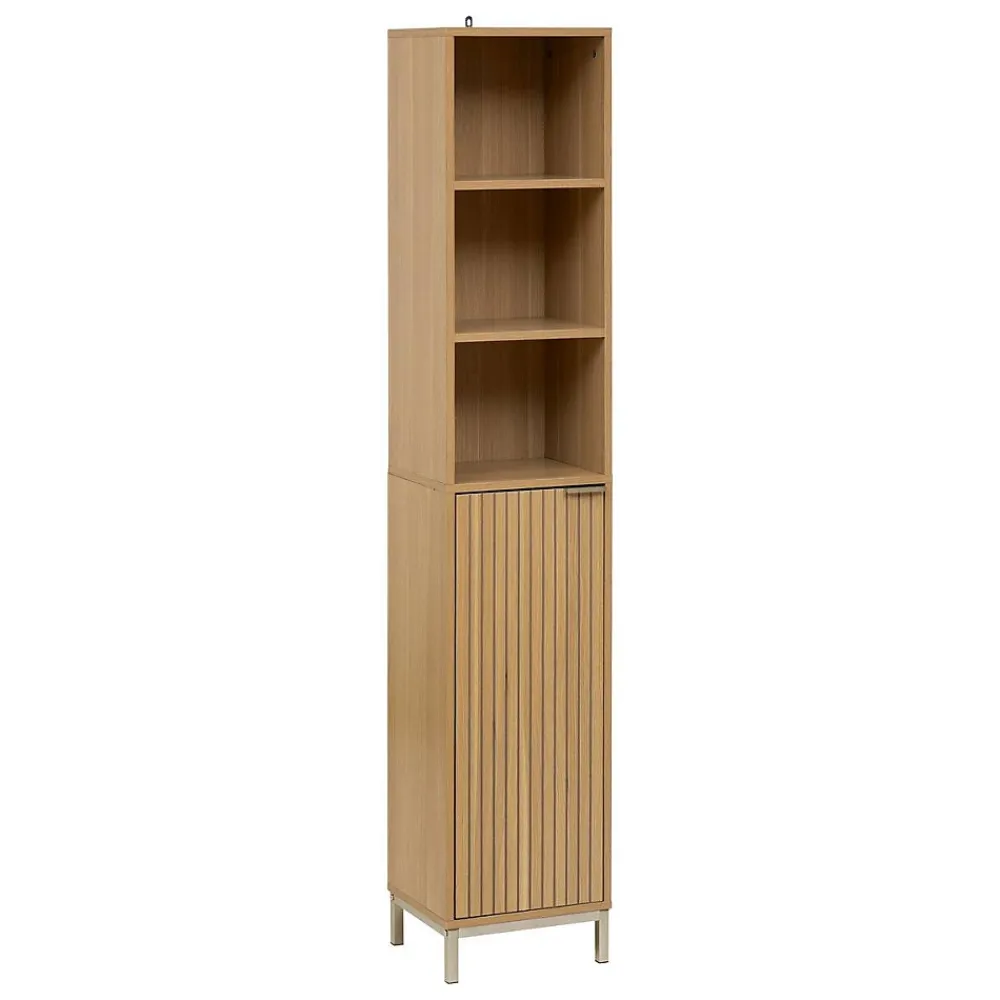 5Five Colonne Tasso 1 porte effet bois naturel - Beige-