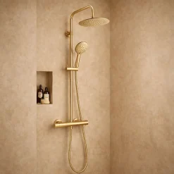 Colonne De Douche Thermostatique|Essebagno Colonne thermostatique, doré, Essegoia II